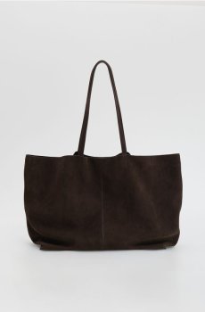 Reserved - Сумка зі штучної замші - темно коричневий - 028IE-89X