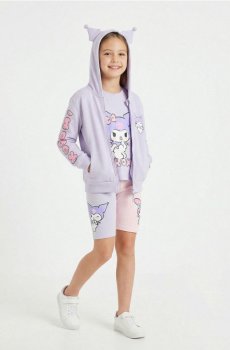 Худі на блискавці Kuromi - пурпуровий