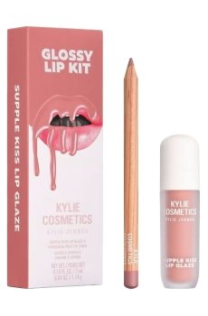 Набор для макияжа губ Kylie Cosmetics Glossy Lip Kit Supple Kiss Lip Glaze, Comes Naturally, 4.14 г