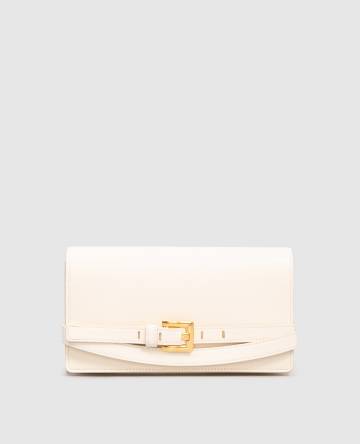 Бежевая кожаная сумка Shuffle Бежевая кожаная сумка Shuffle