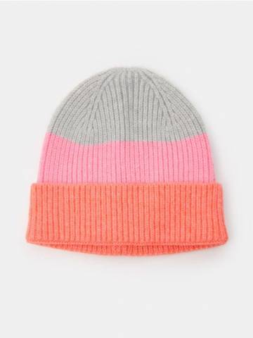 Beanie шапка в смужку - сірий Beanie шапка в смужку - сірий
