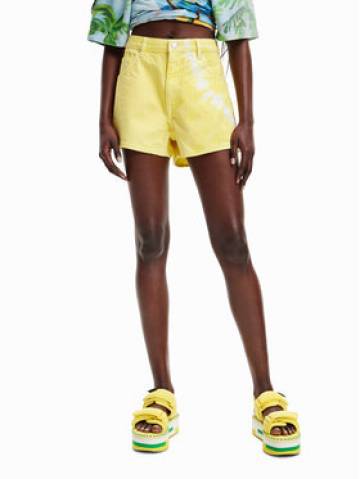 Desigual Джинсові шорти 23SWDD10 Жовтий Regular Fit Desigual Джинсові шорти 23SWDD10 Жовтий Regular Fit