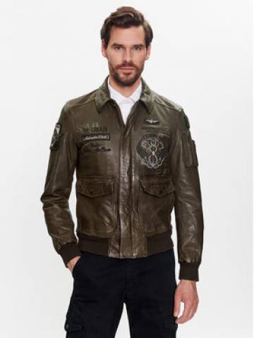 Aeronautica Militare Шкіряна куртка 231PN5027PL183 Коричневий Regular Fit Aeronautica Militare Шкіряна куртка 231PN5027PL183 Коричневий Regular Fit