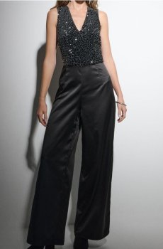Комбінезон з паєтками - чорний