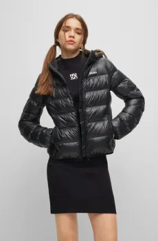 Женская черная куртка Черный S HUGO 50473676;001