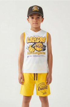 Комплект із футболки з шортами NBA Lakers - жовтий