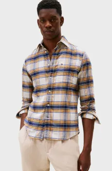 Мужская рубашка в клетку HERO FLANNEL TARTN Разноцветный L Tommy Hilfiger MW0MW40473