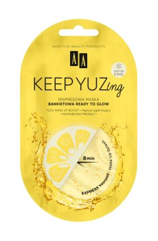 Экспресс-маска для сияния кожи лица AA Cosmetics KEEP YUZing, 7 мл
