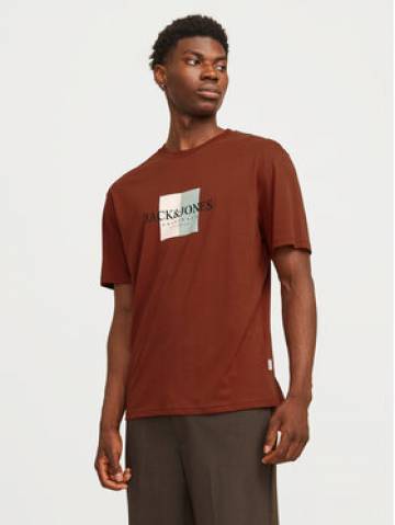 Jack&Jones Футболка Fredeiksberg 12262492 Коричневий Regular Fit Jack&Jones Футболка Fredeiksberg 12262492 Коричневий Regular Fit