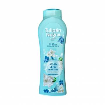 Парфюмированный гель для душа Tulipan Negro Floral Collection Bath And Shower Gel Жасминовый мускус, 650 мл Парфюмированный гель для душа Tulipan Negro Floral Collection Bath And Shower Gel Жасминовый мускус, 650 мл