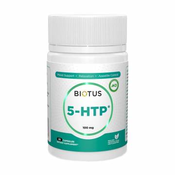 5-Гидрокситриптофан Biotus 5-HTP, 100 мг, 30 капсул