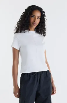 Женская белая футболка Athletics Crafted Белый S New Balance WT6244GMSST