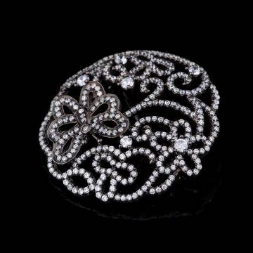 Серебряная брошь (фианиты) 16090 Серебряная брошь (фианиты) 16090