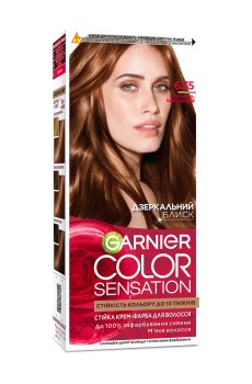 Уценка! Стойкая крем-краска для волос Garnier Color Sensation 6.35 Золотисто-каштановый, 110 мл