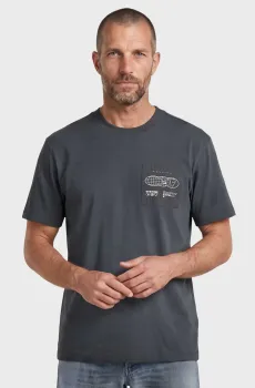 Мужская серая футболка Applique Серый S G-Star RAW D28882,E385