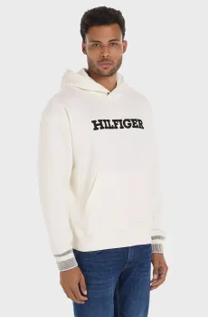 Мужское белое худи MONOTYPE APPLIQUE Белый XL Tommy Hilfiger MW0MW35565