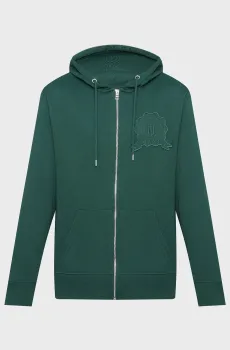 Мужское темно-зеленое худи BADGE Зеленый L Gant 2067077