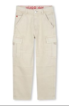 Детские хлопковые брюки HUGO