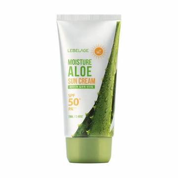 Увлажняющий солнцезащитный крем для лица Lebelage Moisture Aloe Sun Cream, SPF50+/PA+++, с алоэ, 70 мл Увлажняющий солнцезащитный крем для лица Lebelage Moisture Aloe Sun Cream, SPF50+/PA+++, с алоэ, 70 мл