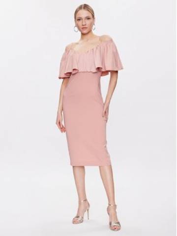 Pinko Коктейльна сукня La Carlota 100034 A0GI Рожевий Regular Fit Pinko Коктейльна сукня La Carlota 100034 A0GI Рожевий Regular Fit