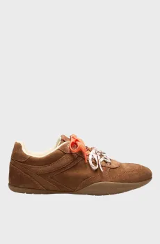 Женские рыжие замшевые кроссовки Рыжий 38 Guess FLFBE2.SUE12;TAN