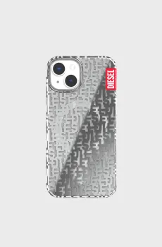 Серый чехол для телефона Diesel Clear Case monogram magsafe for iPhone 14 Серый ONESIZE Diesel 50297