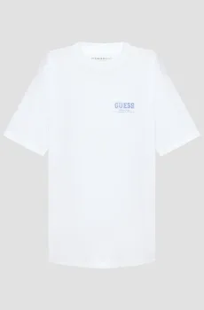 Женская белая футболка Белый S Guess W5YI10.JA914;F0FA