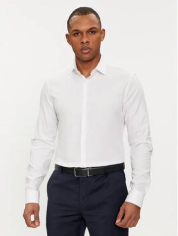 Calvin Klein Сорочка Tonal Structure K10K112592 Білий Slim Fit Calvin Klein Сорочка Tonal Structure K10K112592 Білий Slim Fit