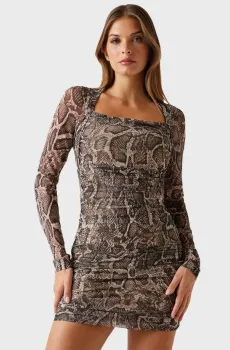 Женское платье с узором Разноцветный XS Guess W5BK65.KCZC2;P1UG