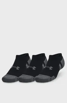 Черные носки (3 пары) UA Performance Cotton 3pk NS Черный 36.5-42 Under Armour 1379526-001