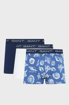 Мужские боксеры (3 шт) SHELL PRINT TRUNK Разноцветный M Gant 902613053