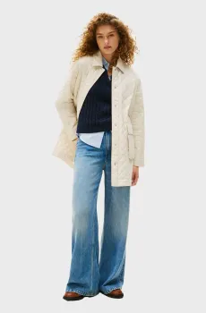 Женская бежевая куртка PADDED Бежевый S Tommy Hilfiger WW0WW46448