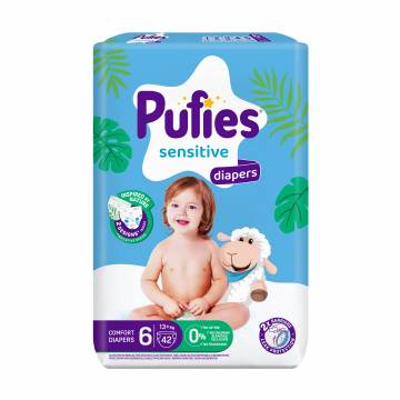Подгузники Pufies Fashion & Nature размер 6 XL (13+ кг), 42 шт Подгузники Pufies Fashion & Nature размер 6 XL (13+ кг), 42 шт