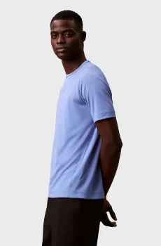 Мужская голубая футболка MICRO LOGO Голубой S Calvin Klein LVGMS5K159