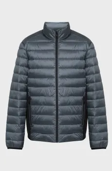 Мужская серая куртка RECYCLED SIDE LOGO JACKET Серый S Calvin Klein K10K108291