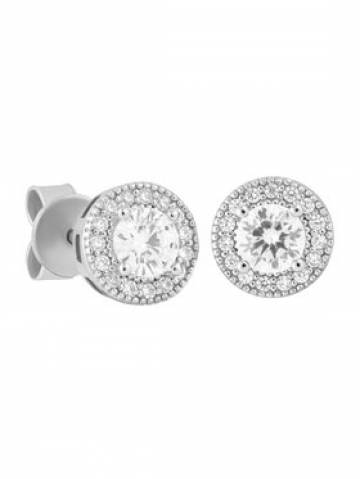ICED STUFF Сережки Diamond Stud Baguette Біле золото ICED STUFF Сережки Diamond Stud Baguette Біле золото
