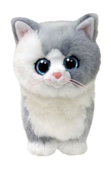 Детская мягкая игрушка TY Beanie Babies Серая кошка Фурли, 15 см (37411)