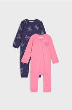 Бавовняний ромпер, 2 шт. - темно-синій
