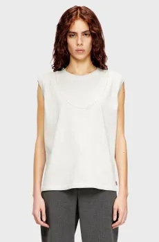 Женская светло-серая майка T-EMBEJ Серый M Diesel A20960 0JMBJ