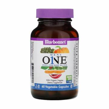 Мультивитамины для мужчин Bluebonnet Nutrition Mens One, 60 вегетарианских капсул Мультивитамины для мужчин Bluebonnet Nutrition Mens One, 60 вегетарианских капсул