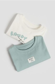 Reserved - Бавовняна кофта з довгим рукавом, набір з 2 - кремовий - 053IT-01X