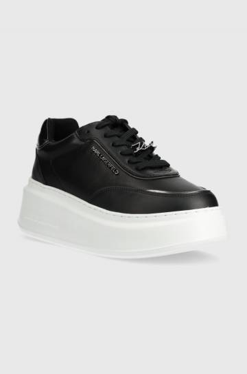 Кожаные кроссовки Karl Lagerfeld ANAKAPRI цвет чёрный KL63519 Кожаные кроссовки Karl Lagerfeld ANAKAPRI цвет чёрный KL63519