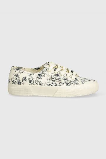 Кеды Superga 2750 SKETCHED FLOWERS женские цвет бежевый S6122NW Кеды Superga 2750 SKETCHED FLOWERS женские цвет бежевый S6122NW
