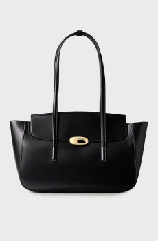 Женская черная сумка HARDWARE FLAP TOTE Черный ONESIZE Calvin Klein LV04F3145G