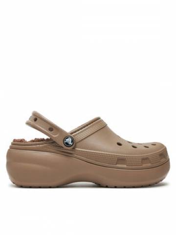 Crocs Шльопанці Classic Platform Lined Clog W 207938 Коричневий Crocs Шльопанці Classic Platform Lined Clog W 207938 Коричневий