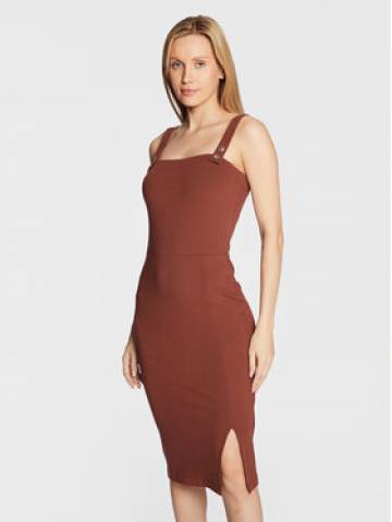 Guess Повсякденна сукня W2YK17 K8RT2 Коричневий Regular Fit Guess Повсякденна сукня W2YK17 K8RT2 Коричневий Regular Fit