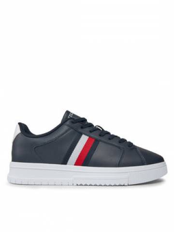 Tommy Hilfiger Снікерcи Supercup Lth Stripes Ess FM0FM04895 Cиній Tommy Hilfiger Снікерcи Supercup Lth Stripes Ess FM0FM04895 Cиній