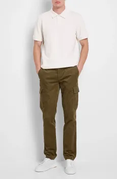 Мужские оливковые вельветовые брюки Оливковый 29 Theory N0874202