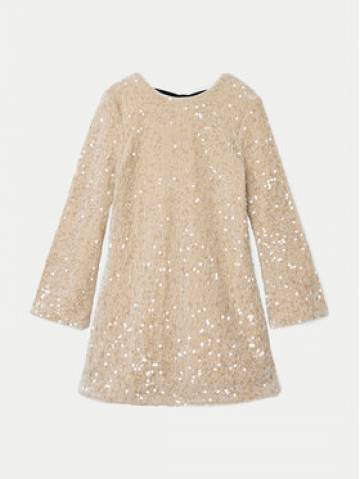 NAME IT Елегантне плаття 13238600 Бежевий Regular Fit NAME IT Елегантне плаття 13238600 Бежевий Regular Fit