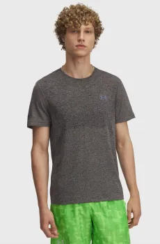 Мужская серая футболка UA SEAMLESS STRIDE SS Серый S Under Armour 1375692-009